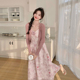 P145 备货足2024夏设计感茶歇温柔花色吊带裙两件套C057 A63 K208