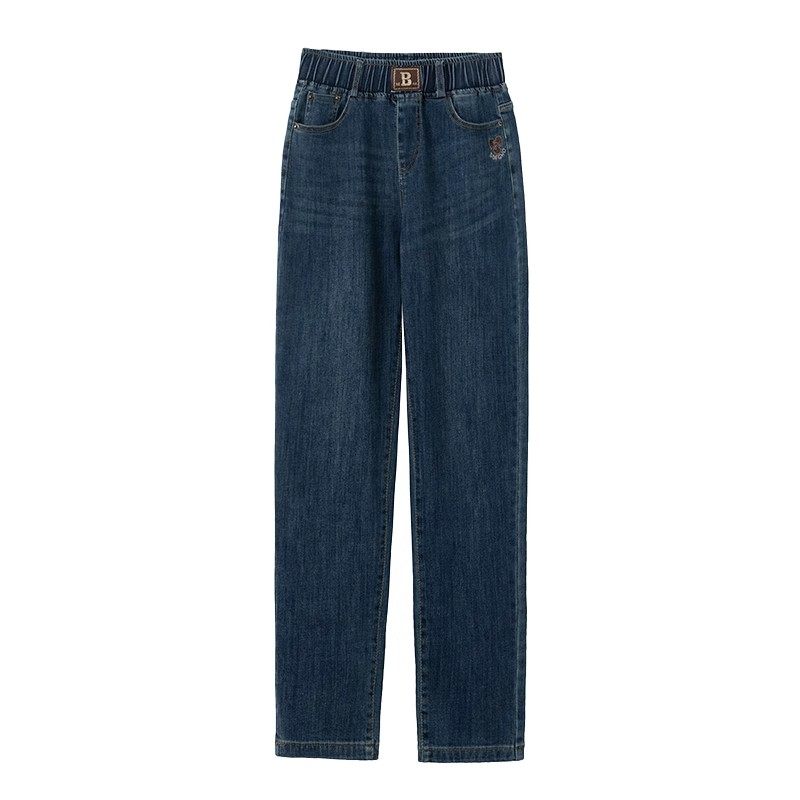 广州新塘镇高腰弹力牛仔裤女士2025春秋新款梨形身材哈伦老爹裤子,女装/女士精品,牛仔裤,淘宝优惠券,粉丝福利购,淘宝优惠卷