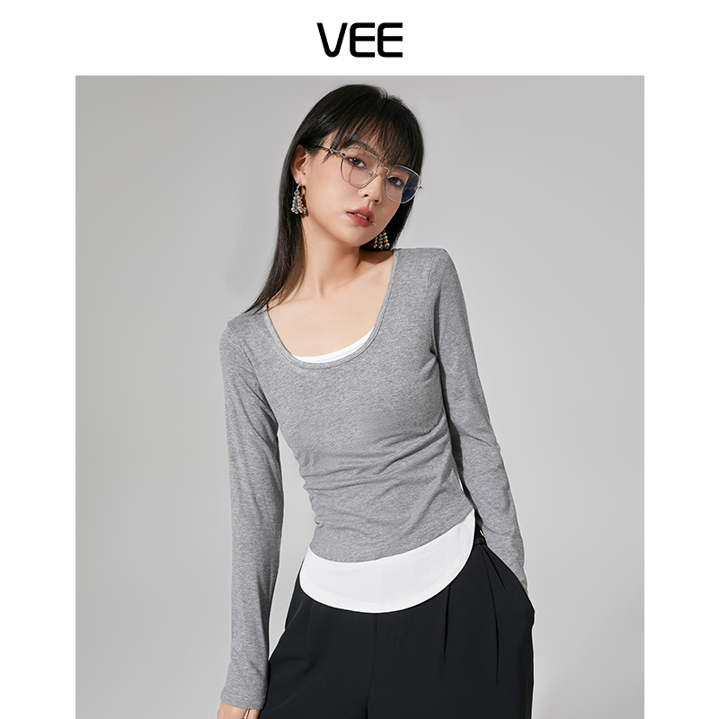 假两件长袖打底长袖VEE/唯己