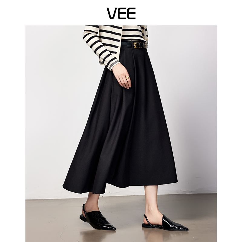 夏季新款半裙VEE半裙中长休闲