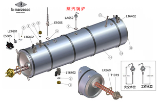 LaMARZOCCO辣妈GS3/FB80/PB锅炉工作安全水位探针维修配件
