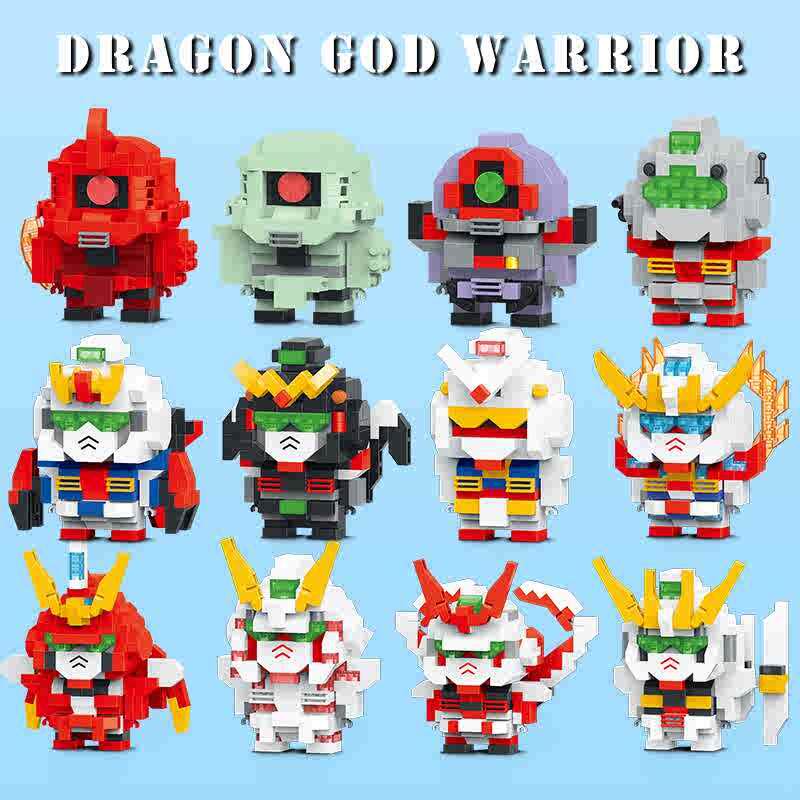 高达机甲街头霸王积木人仔微颗粒儿童益智力拼装玩具模型拼图礼物,玩具/童车/益智/积木/模型,普通塑料积木,淘宝优惠券,粉丝福利购,淘宝优惠卷