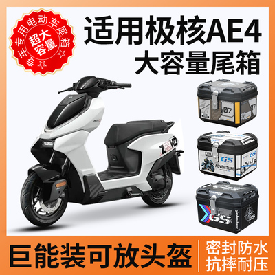 适用极核ae4尾箱电动车后备箱zeeho电瓶车电摩靠背尾架改装配件