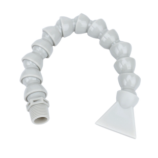 机床万向冷却管喷嘴PP耐酸碱竹节管喷头CNC加工中心数控喷水油管