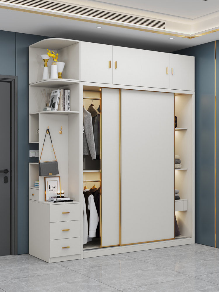 喜临门官方旗舰店现代简约卧室家用衣柜推拉门整体组合轻奢木质房