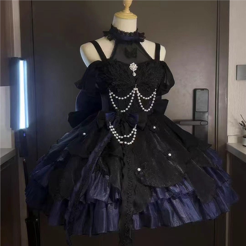 现货lolita裙子洛丽塔天鹅湖公主礼服现货蓬蓬裙生日蝴蝶成人礼