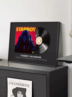 The Weeknd专辑封面海报挂画现代客厅黑胶唱片装饰画欧美音乐周边