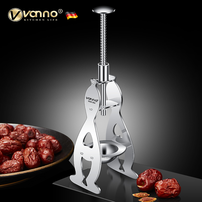 德国 新款红枣去核器不锈钢去枣核神器大枣红枣山楂省力去核工具