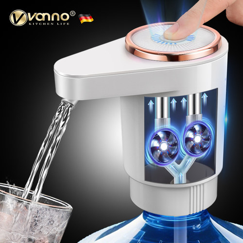 双泵双出水口桶装水电动抽水器