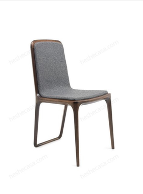 意式极简PORADA椅子北美黑胡桃实木餐椅北欧原创设计师家具定制