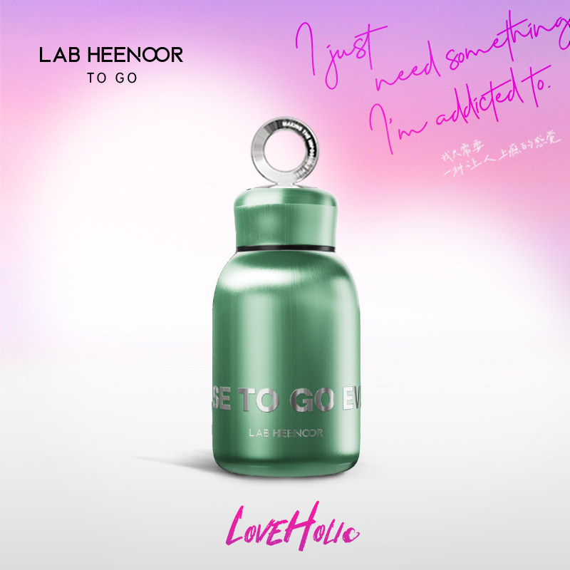 LAB HEENOOR果冻子弹赵露思同款保温吸管水杯子女轻奢生日礼物
