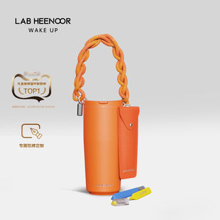 LAB HEENOOR画画杯吸管咖啡保温水杯子礼盒生日男女闺蜜轻奢礼物