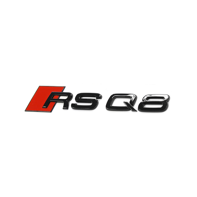 奥迪SQ8RSQ8黑色后字标全新原装