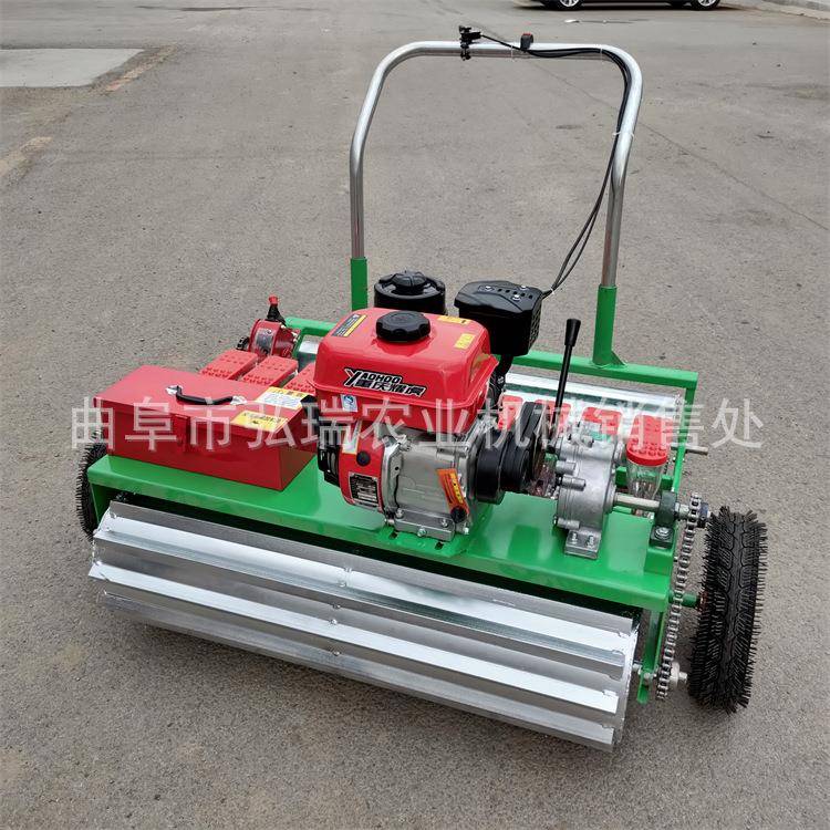 手推式汽油动力自走式精播机萝卜生菜播种机升级款手推播种机