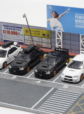 Furuya 斯巴鲁翼豹Subaru Impreza七八九代 1:64仿真合金汽车模型