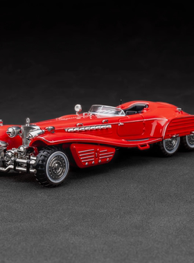 WM 1:64 九头蛇施密特V16跑车 美国队长红骷髅座驾 合金汽车模型