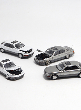FW 雷克萨斯LS400 前机盖可开 Fine works 1:64 仿真汽车模型摆件
