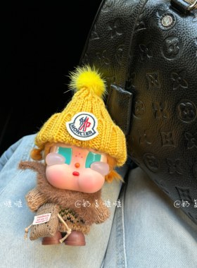 原创！哭娃crybaby娃衣咕噜咕噜沙滩小憩黄油曲奇毛线帽套装秋冬