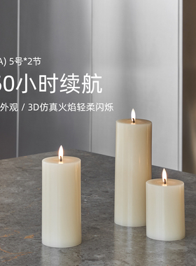 【2026新品套装】Ester Erik电子蜡烛LED仿真摇摆石蜡组合圆柱形