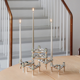 丹麦进口品牌Ester&Erik Nagel分子烛台纯锌合金BMF摆件 Stoff