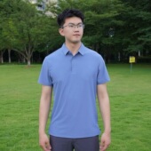 商务休闲t恤无痕姚蔚铭 翻领纯色夏季 匠衣铭作polo衫 男女短袖