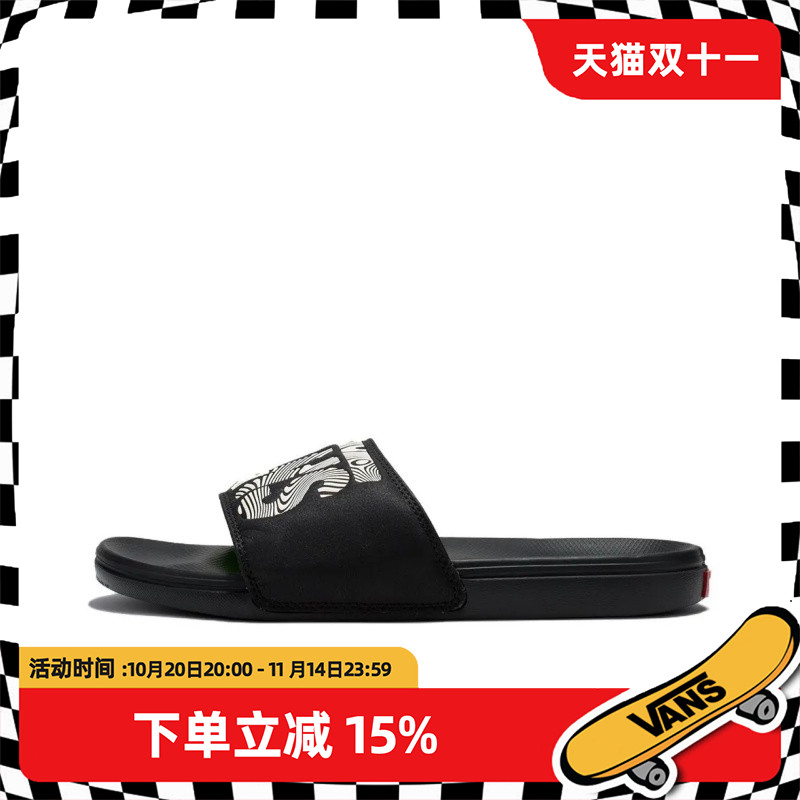 VANS/范斯La Costa Slide-0n运动防滑一字拖鞋字母印花男女鞋拖鞋