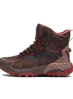 VANS范斯官方正品MTE Crestline GORE-TEX男鞋高帮棕色户外功能鞋