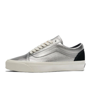 Old 男鞋 Skool 时尚 VANS 百搭防滑耐磨低帮银色板鞋 范斯官方正品