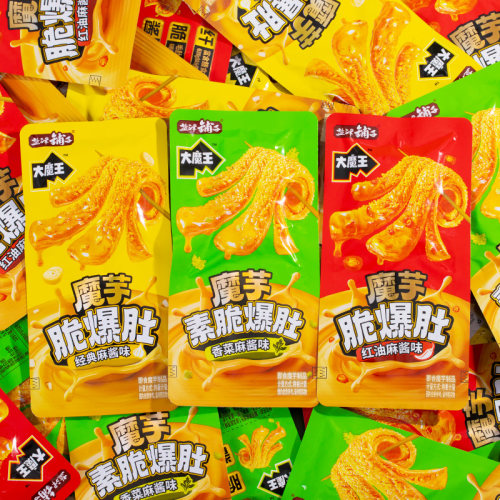 盐津铺子魔芋脆爆肚休闲零食20包