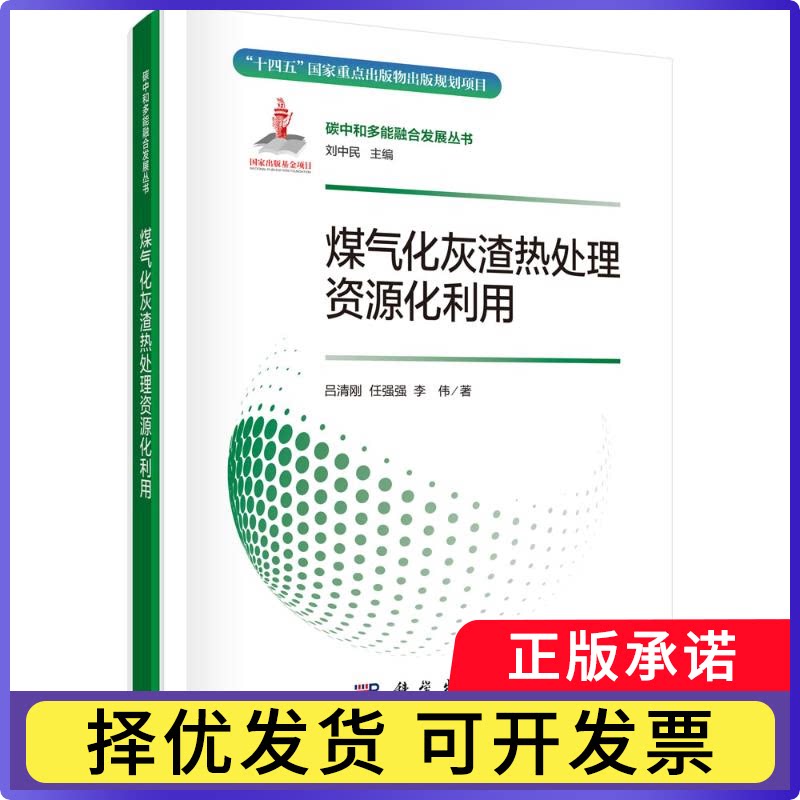 煤气化灰渣热处理资源化利用吕清刚,任强强,李伟9787508864433龙门书局书籍\/杂志\/报纸/工业/农业技术/能源与动力工程
