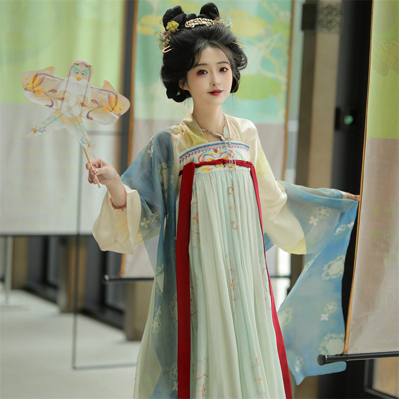 月霓裳原创唐制汉服女2026新款春夏季复原款齐胸襦裙日常仙气古装