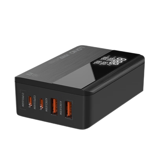 LDNIO力德诺氮化镓GaN桌面充电器100W/70W旅行多口USB插头PD快充Type-C火牛适用苹果手机笔记本电脑香港版