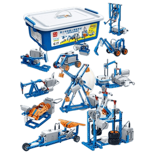 邦宝机械齿轮积木STEAM电动积木六一儿童节礼物机器人考试ET660