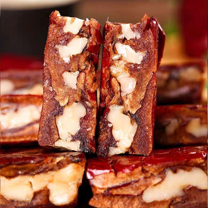 网红枣仁派250g 真空核桃枣糕蜜饯办公零食枣夹核桃仁派