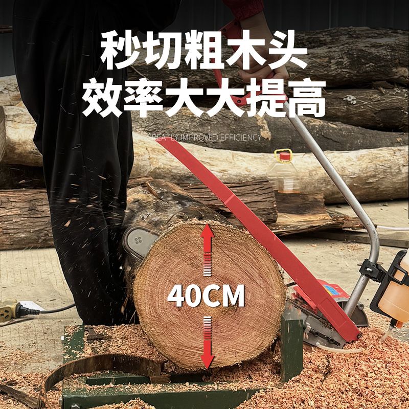中村一郎新型切木锯圆木