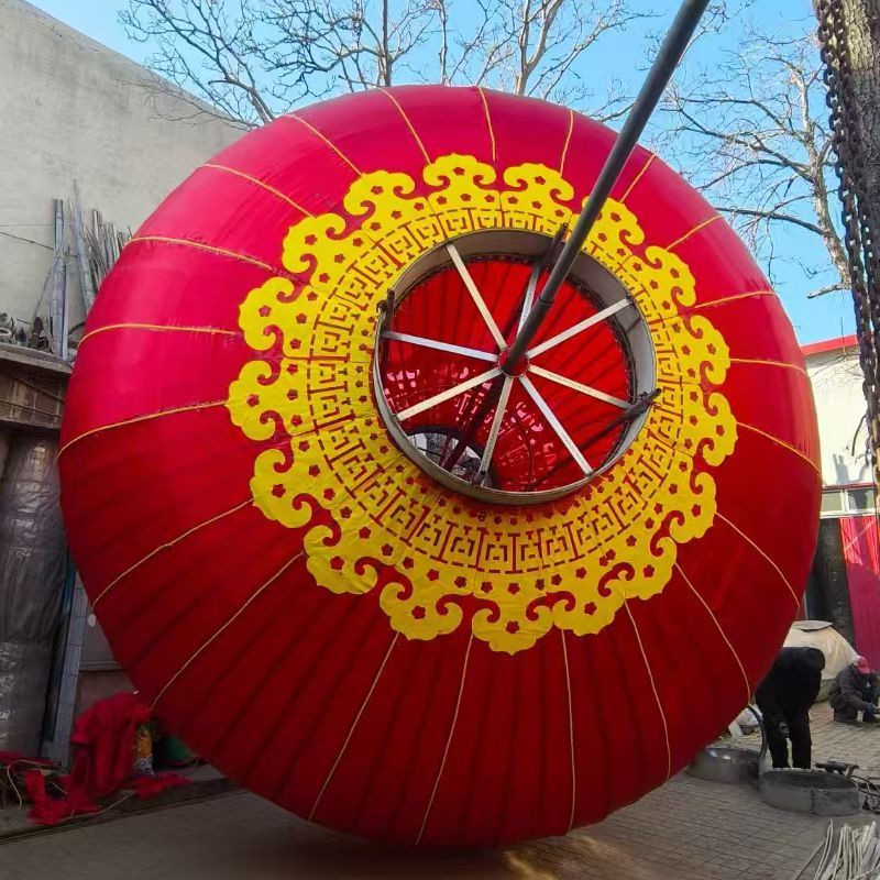 红灯笼春节新年大门装饰