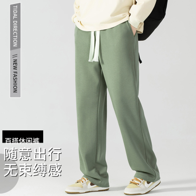 纯棉休闲款男士直筒裤