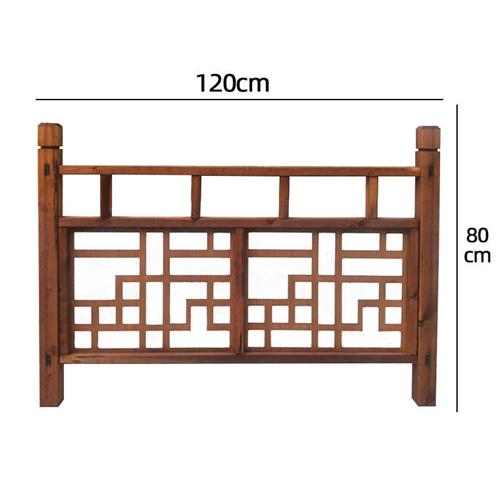 新中式婚庆道具木质围栏扶手婚礼舞台装饰布置木栅栏实木路引摆件-封面