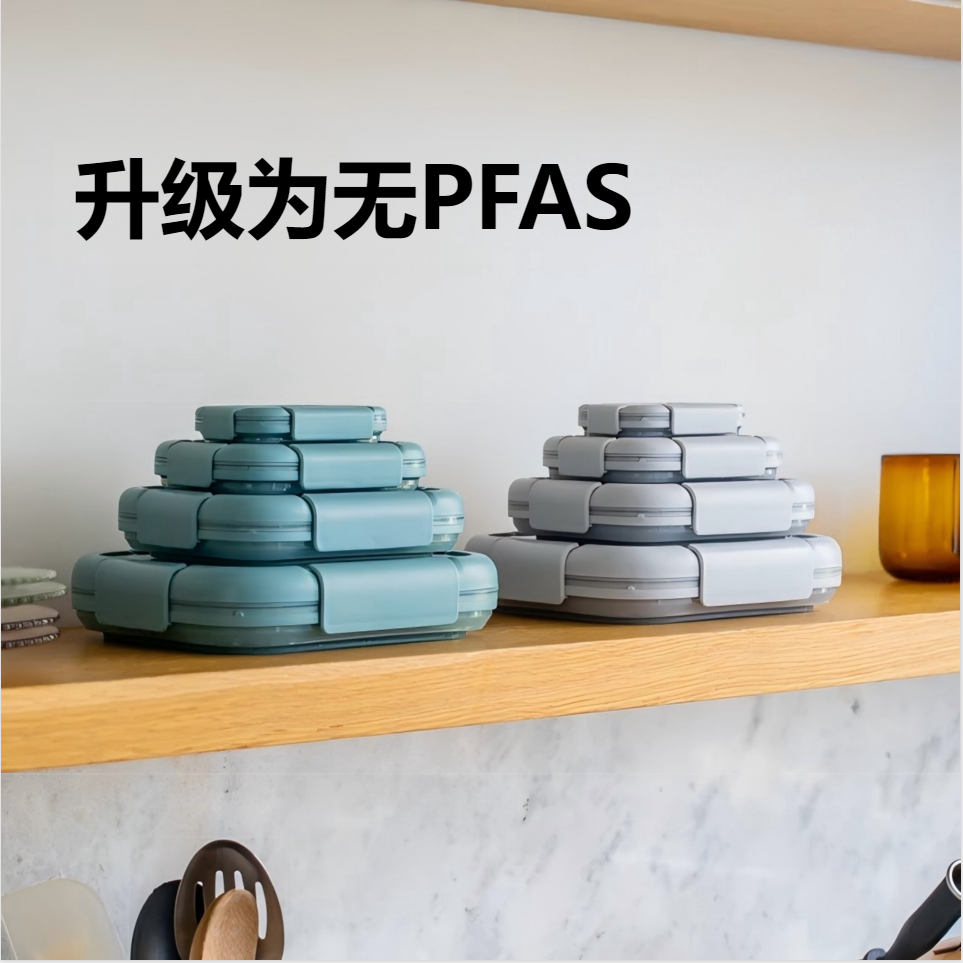 美国stojo四件套嵌套可折叠饭碗新款耐高温可微波炉烤箱户外便携
