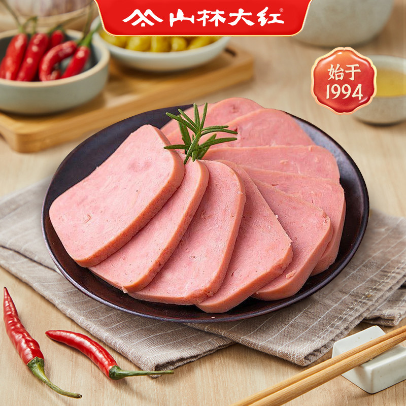 【海派经典】午餐肉方腿切片三文治方腿肉肠早餐开袋即食220g