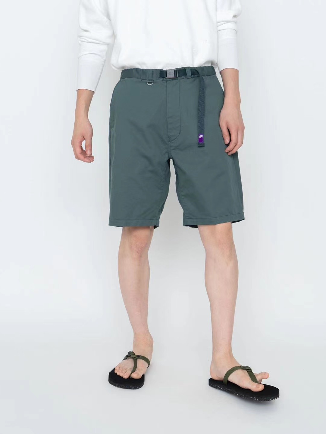 现货紫标stretch twill coolmax  纯色休闲男短裤休闲裤男夏 4102