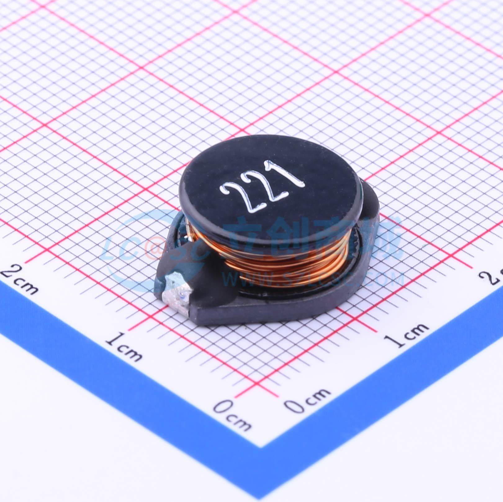 功率电感 SMSD1306-221MT SMD 220uH ±20% 电子元器件配单