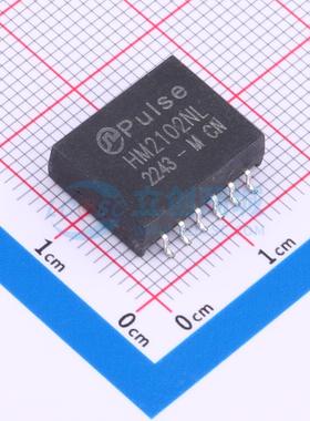 网口变压器 HM2102NLT SMD-12P,14.8x11.7mm 原装 电子元器件配单