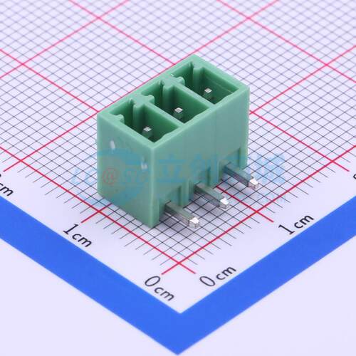 插拔式接线端子 DB2ERC-3.81-3P-GN 弯插,P=3.81mm 板端/插座-闭