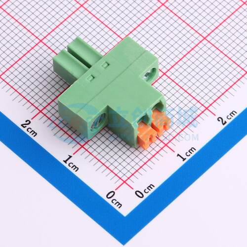 插拔式接线端子 DB2EKNM-3.5-2P-GN 插件,P=3.5mm 电子元器件配单