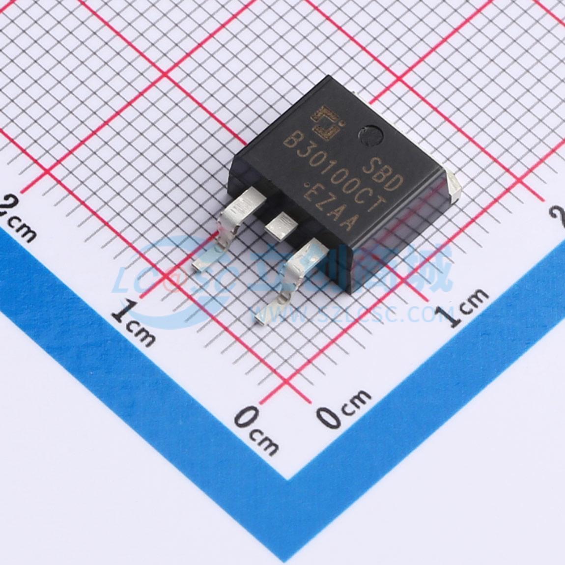 肖特基二极管 SBDB30100CT TO-263-2L 100V 30A CJ(江苏长电/长晶