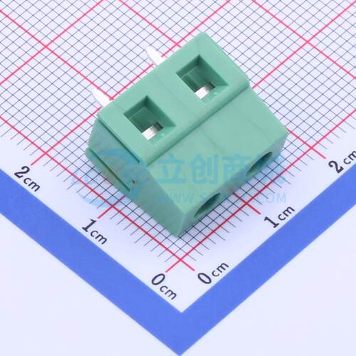 螺钉式接线端子 DB128V-7.62-2P-GN-S 插件,P=7.62mm 1x2P 原装