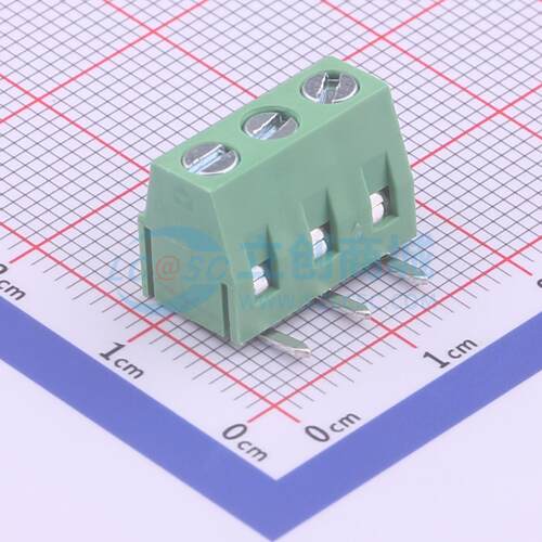 螺钉式接线端子 DG127R-5.0-03P-14-00A(H) 弯插,P=5mm 1x3P 原装