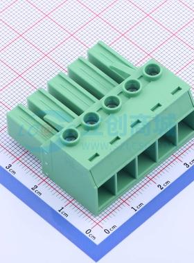 插拔式接线端子 JL5EDGKH-76205G01 P=7.62mm 插头 1x5P 原装正品