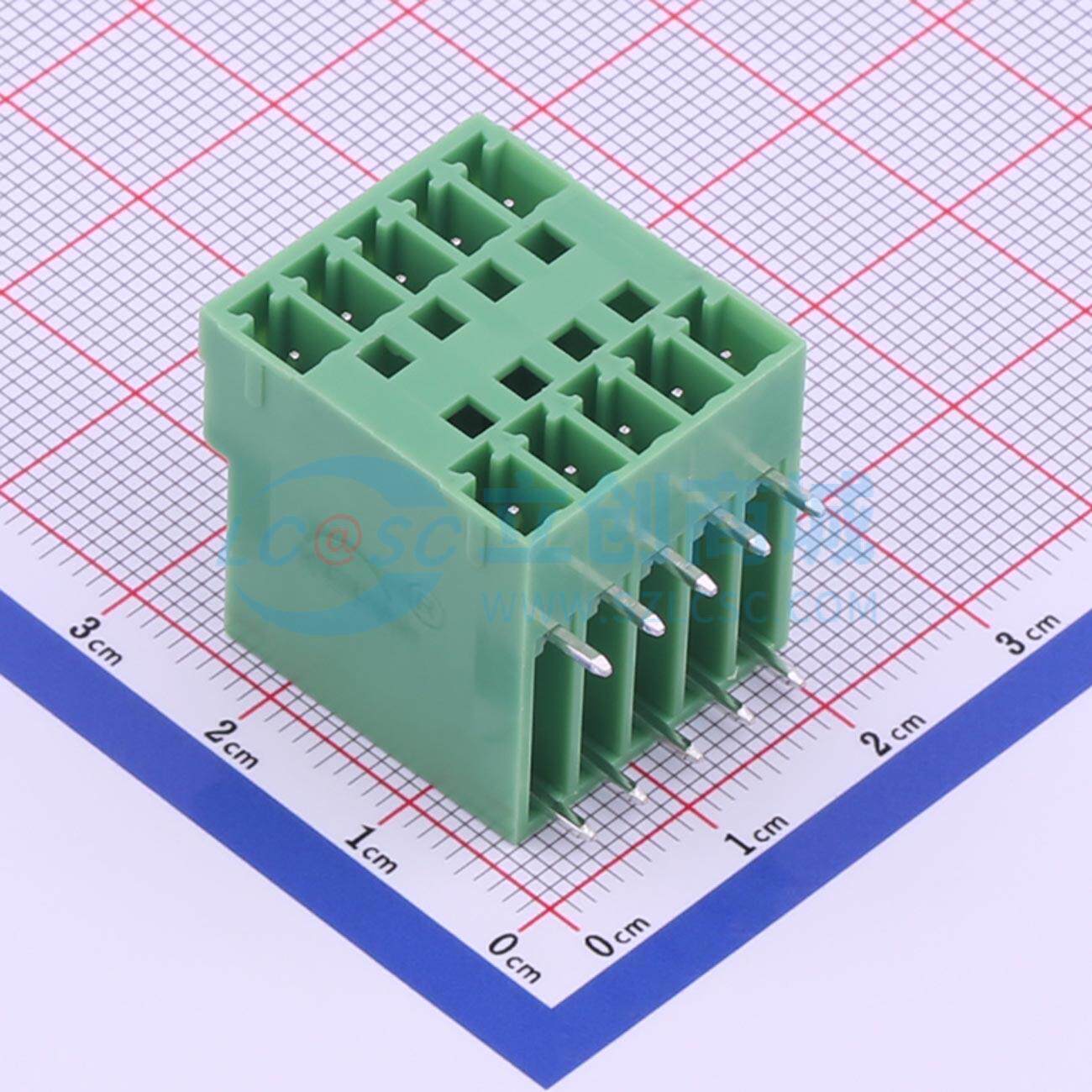 插拔式接线端子 KF2EDGRH-3.81-2*5P 弯插,P=3.81mm 板端/插座-闭